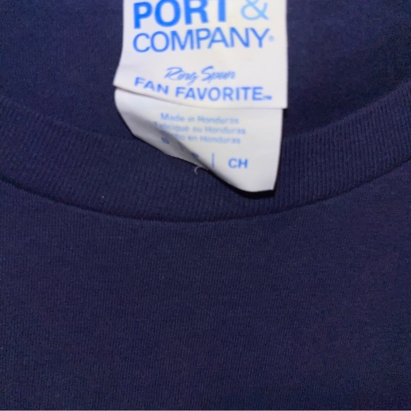 University of Dayton Flyers Navy Blue Shirt S Port & Company tag NCAA Ohio - Picture 5 of 5